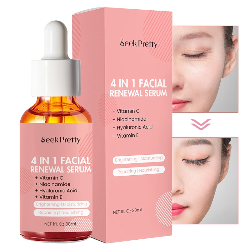 Private Label 4 in 1 Facial Serum - Anti-Aging & Brightening