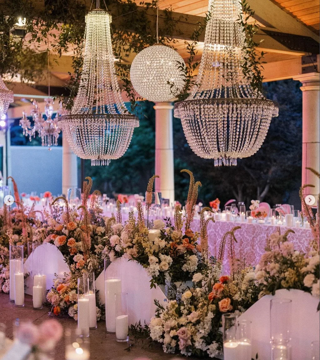 Modern Stand Wedding Lighting Waterproof Outdoor Crystal Wedding Chandeliers for Weddings Decor
