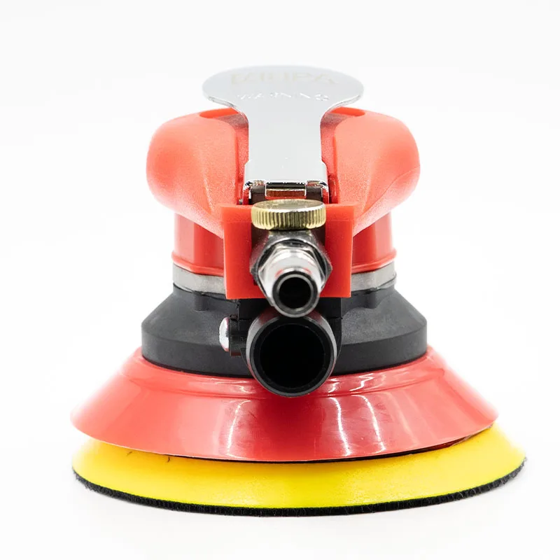 Quick Sanding with High Efficiency and Low Vibration 6 inch Red Pneumatic Sander