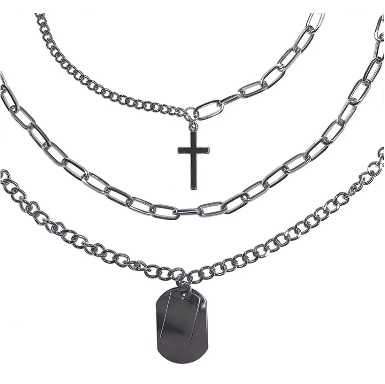 Hip Pop Punk Style Multiple Pendants 