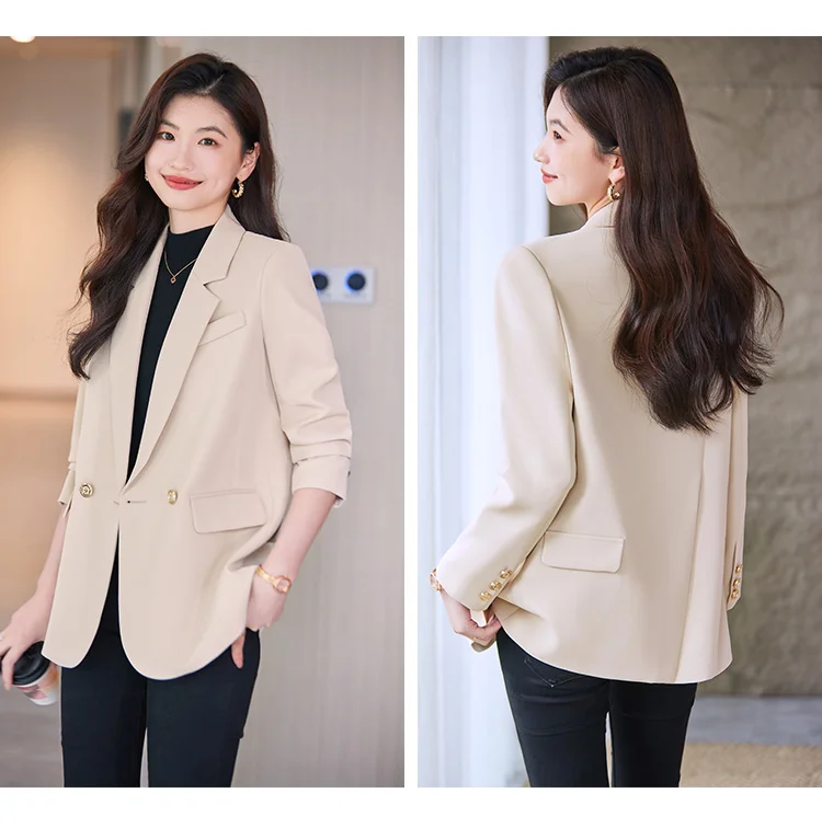 High Quality Female Casual Small Suit Jacket for Spring Commuter Wear Korean Slim Suit New Temperament Women's Suits Blazers