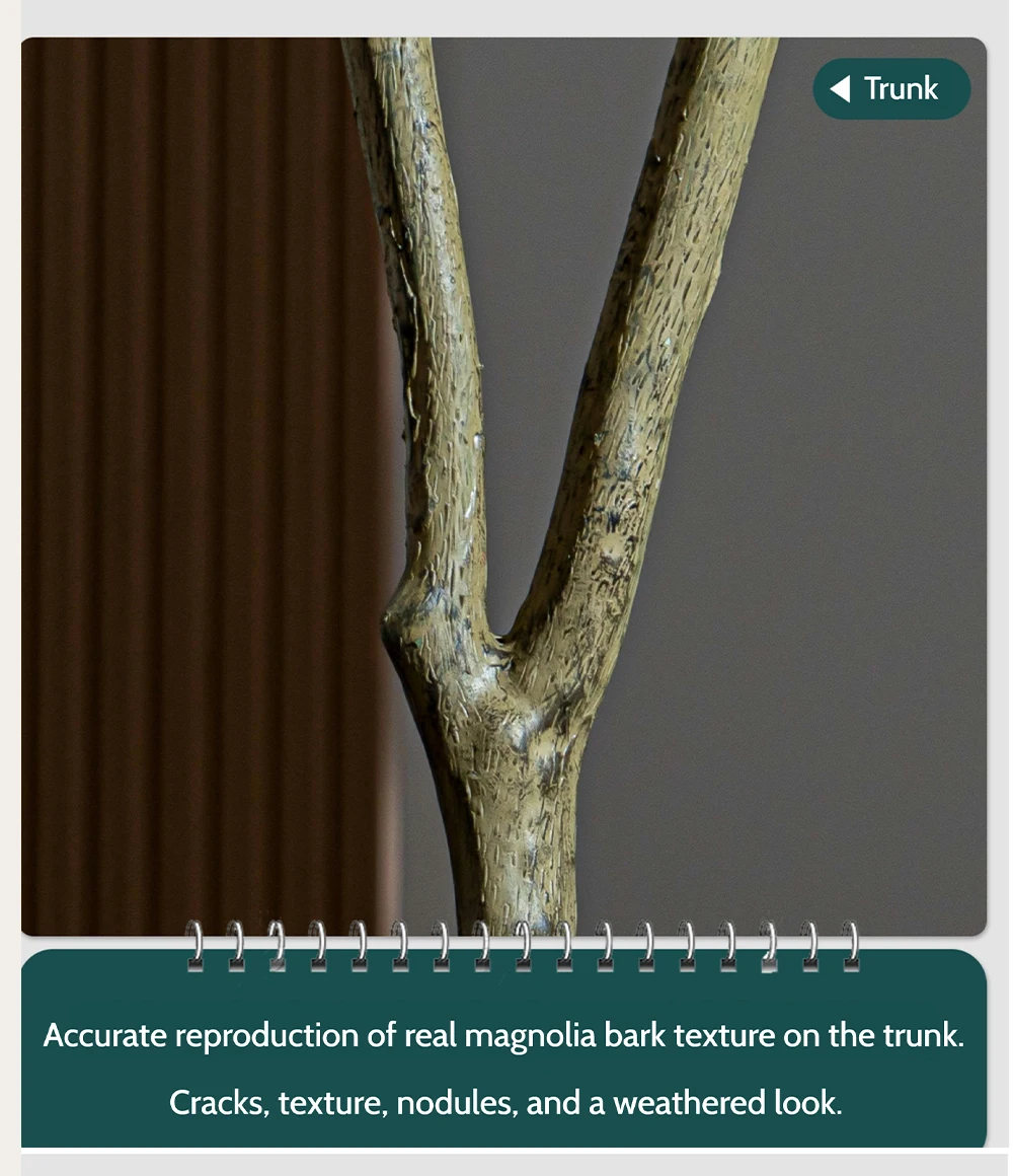 product plastic artificial magnolia tree shaped plant eco friendly high quality landscaper outdoor wedding stage flower decoration-8