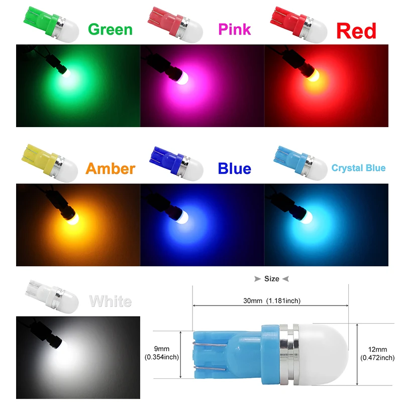 CNSUNNYLIGHT OEM T10 Led W5W Автомобильные боковые внутренние фары Сигналы поворота лм 12 В LED T10 супер яркий Canbus без ошибок стоп-сигнал