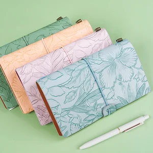 Wholesale High Quality A6 Loose-leaf Book Portable Daily Planner Notebook Hardcover Household Life Account Book with Card Slots