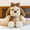 Tarte aux œufs de 16 cm avec nœud papillon à pois pour chien
