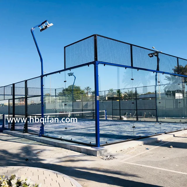 New Style Panoramic Customized Color Paddle Tennis Sports Explosion-proof Tempered Glass Buy Padel Court