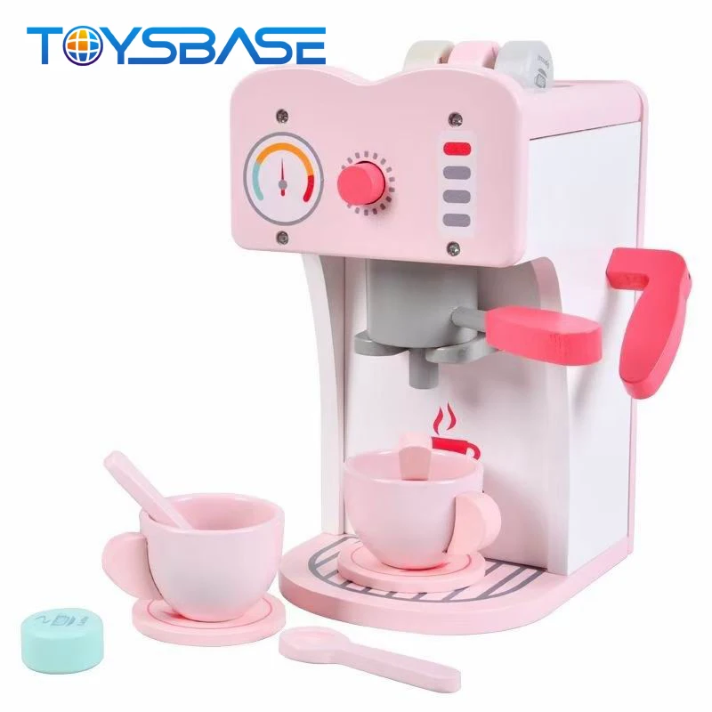 Toysters My Coffee Set Wooden Pink Coffee Maker Playset