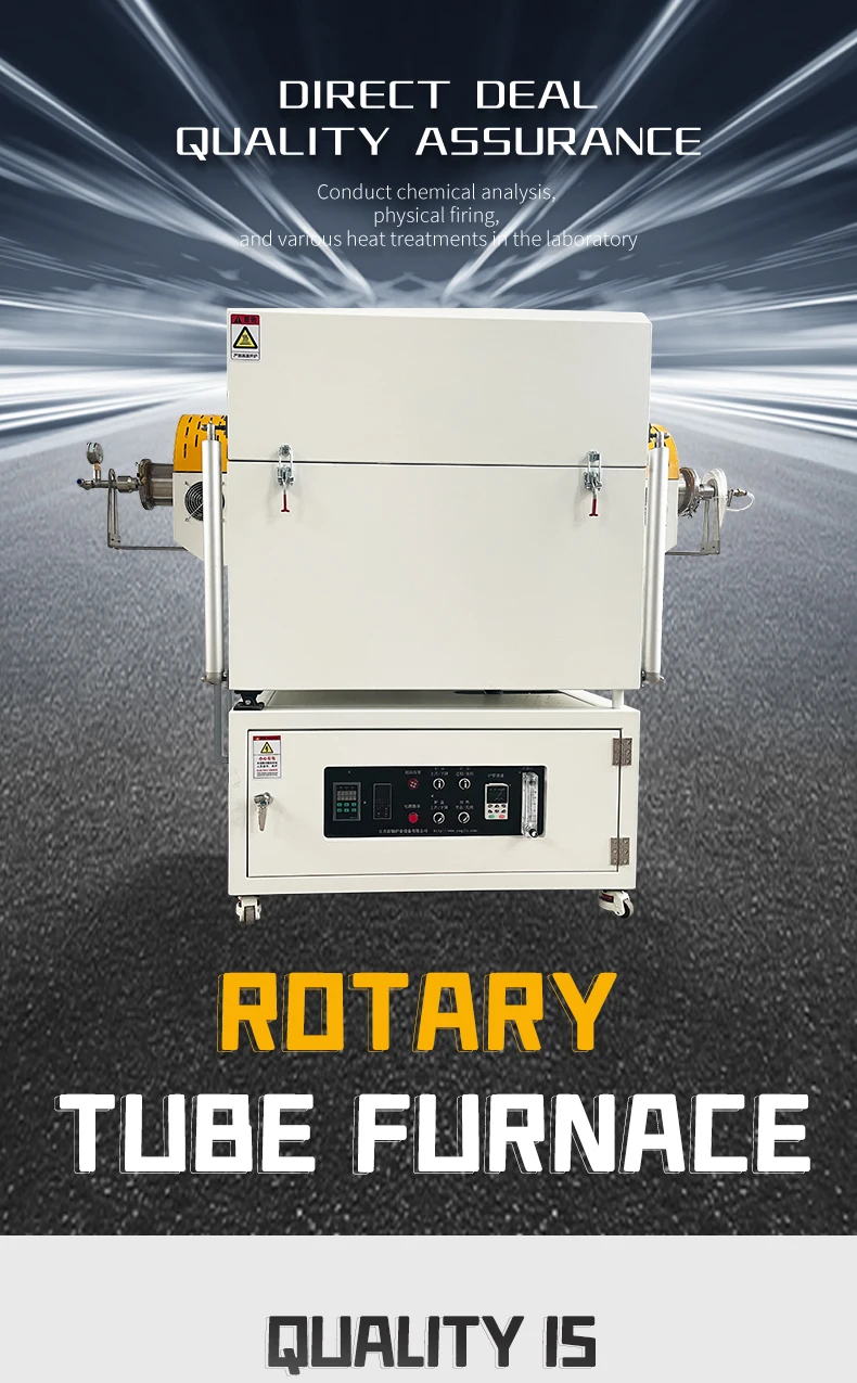 Elevating Inclined Rotary Tube Furnace Rotary Kiln Atmosphere Rotary