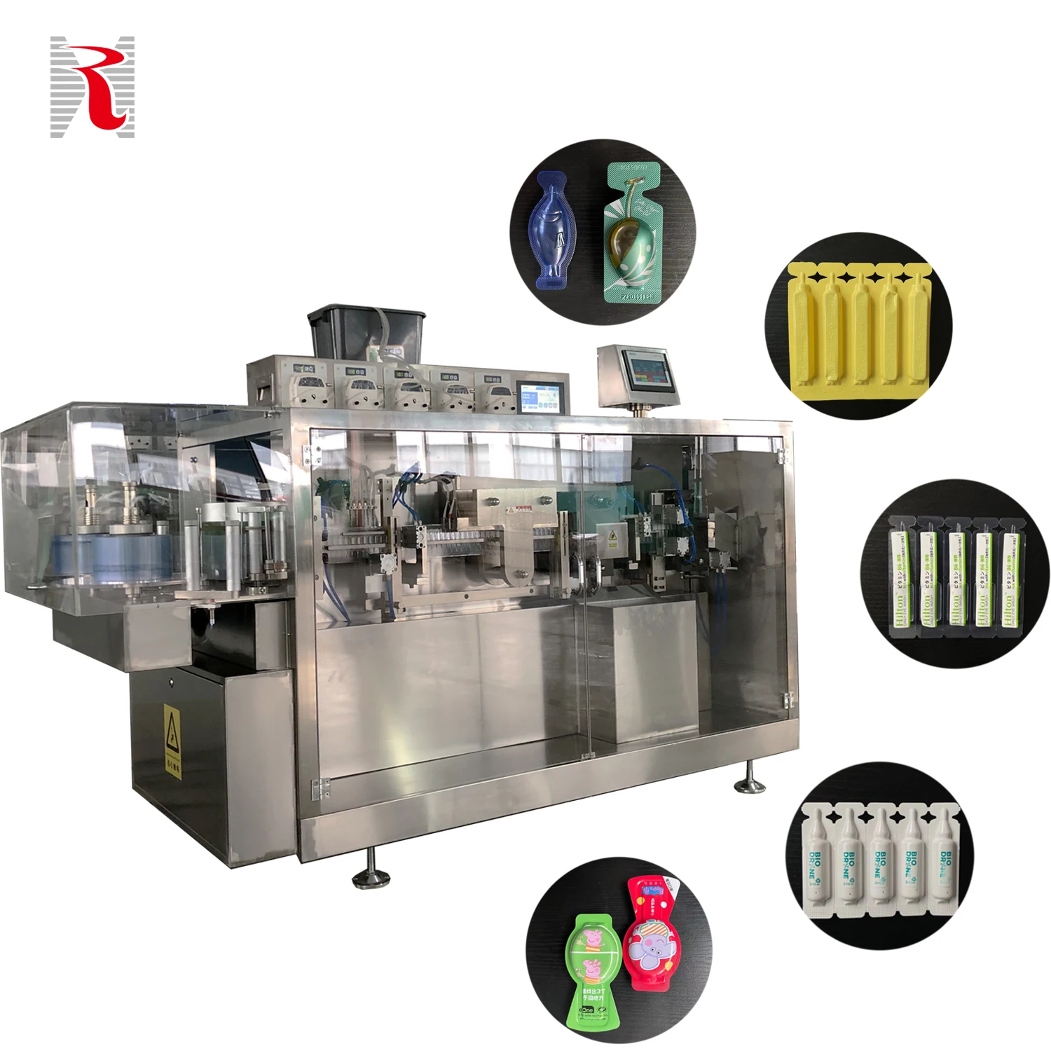 HOLS-118 GMP standard Automatic Diluent Liquid Ampoule Filling Packing Sealing Machine High-precision