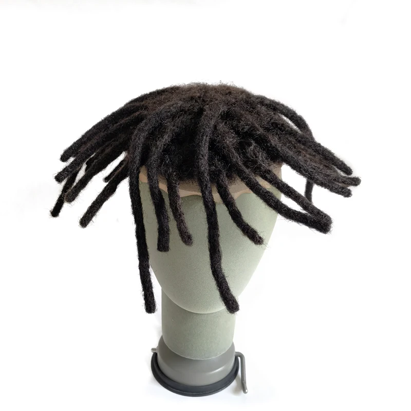 Longfor Men Hair Wigs Unit Afro Toupees Weave Curly Afro Dreadlocks