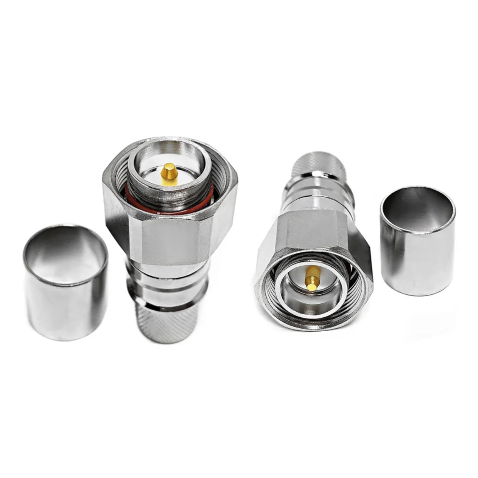 Dodávka výrobce 4.3-10 Mini DIN mužská vidlice L20 RF konektory crimp pro kabel WTR600 10DFB RF koaxiální koaxiální konektory