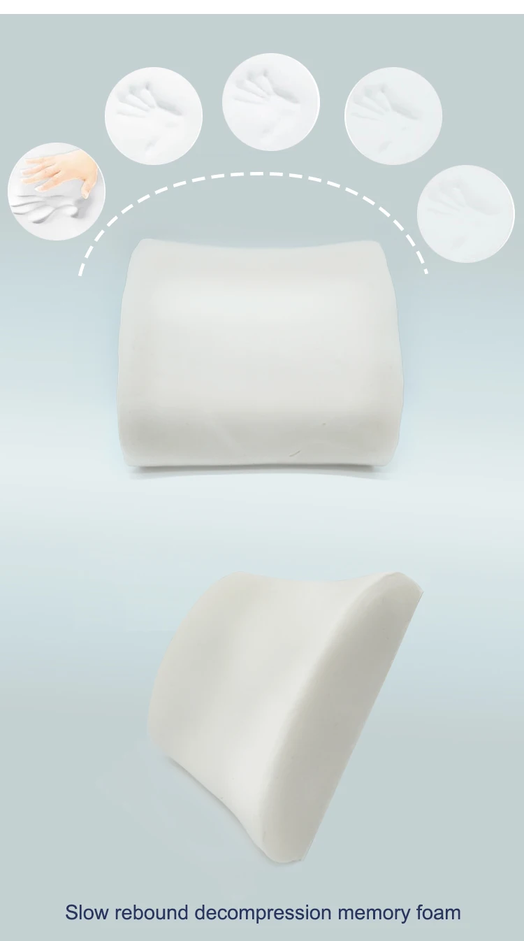 Best Selling Lumbar Support Pillow Memory Foam Back Pillow Cushion For