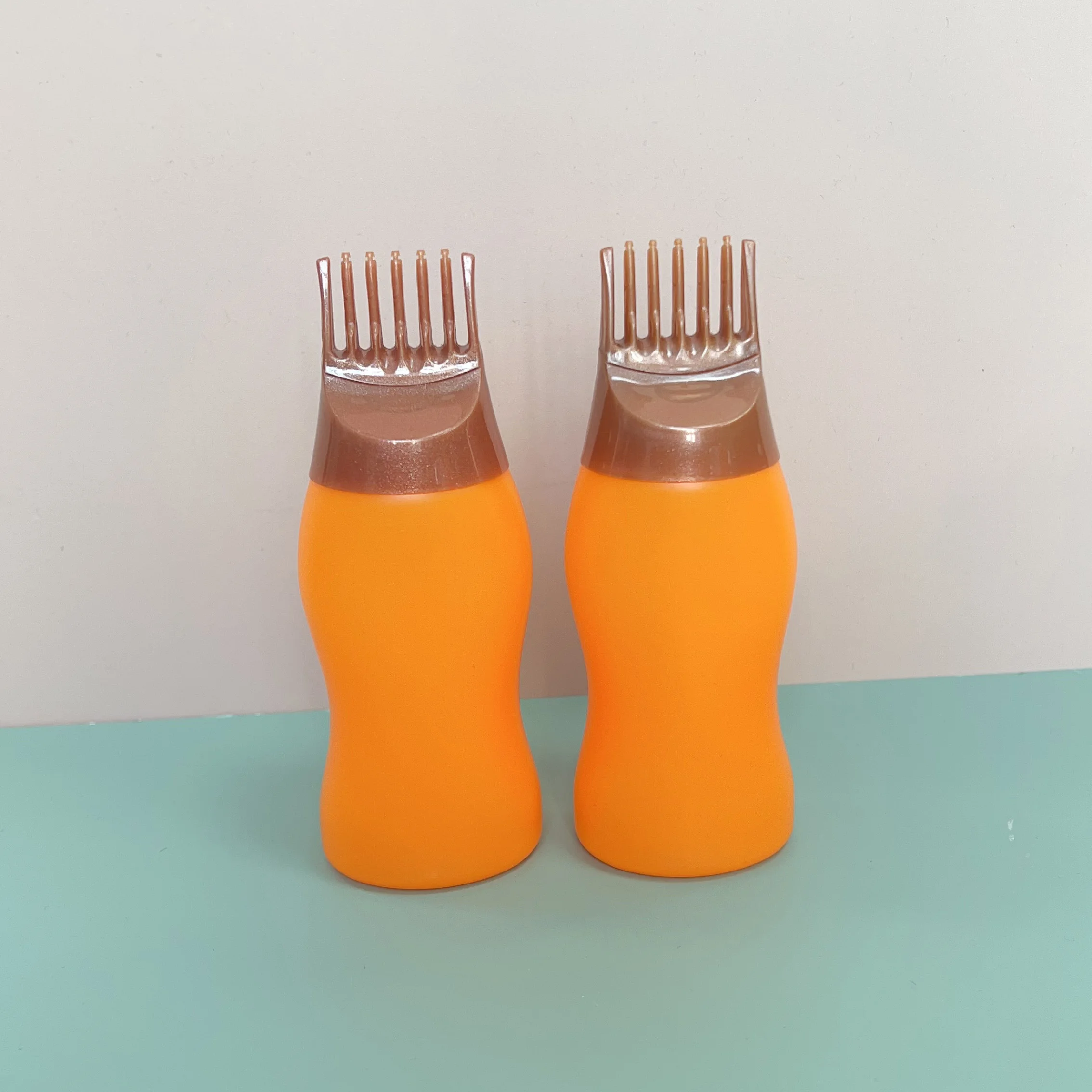 Factory Direct 170ml 180ml 240ml 300ml Hdpe Hair Essential Oil Comb Bottle With Comb