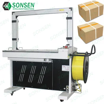 Automatic Desktop Pp Pet Carton Strapping Machine Small Enterprise Manufacturing Industrial Plastic Belt Packaging Machine