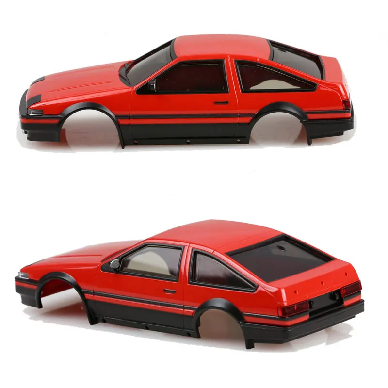 AWD IW04MファイアラップMINIQRCカーボディ用のイニシャルD車両
