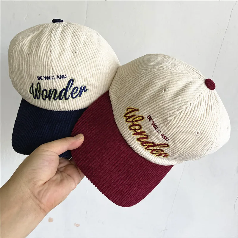 Custom Buckle Hat,Corduroy Dad Hat Women And Mens,Ice Cream Color Cap ...