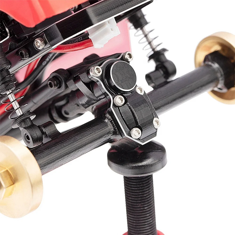 Комплект алюминиевых крышек корпуса передней и задней оси для Axial SCX24 90081 детали