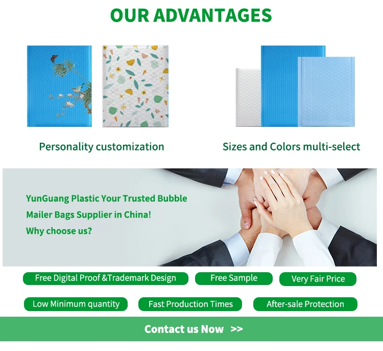 Air Bubble Mailers Ecofriendly Plastic Shipping Mailing Bags Padded
