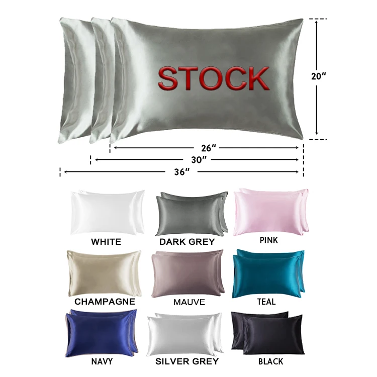 Hot Sale Bedsure Satin Pillowcases Standard Set Of 2 Custom Satin
