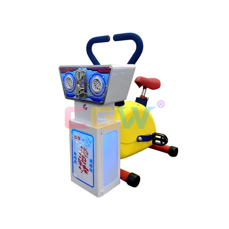 CGW Kids Arcade Rides Sport Arcade Game Machine Coin Operated Fun Bubble Bicycle Sports Equipment  for Kids