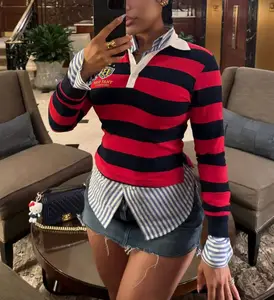 Dropshipping  Wholesale New Design Fall 2026 Boutique Fashion Women Long Sleeve Printed T Shirt