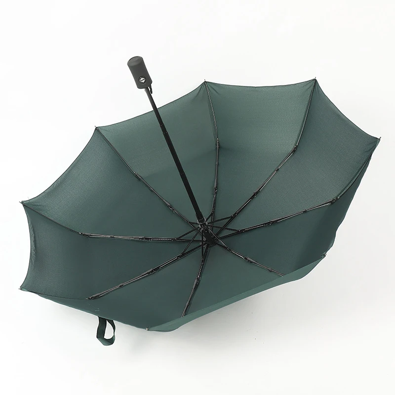 OK Umbrella Custom Printing Full Automatic Promotional UV Waterproof 3 Folded Umbrella for Hotel Bank Company