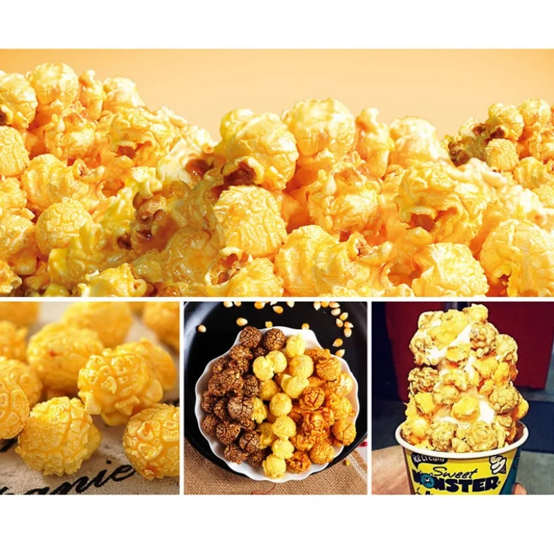 Commercial Fully Automatic Popcorn Maker Popcorn Making Machine Gas Heating  Manual/electric Stirring Industrial Pop Corn