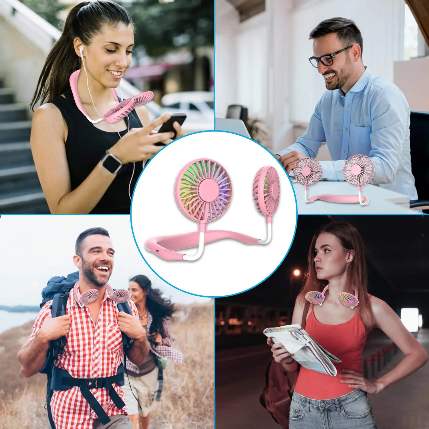 Перезаряжаемый спортивный вентилятор 360