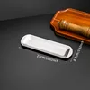 Petit plateau long en acier inoxydable argenté