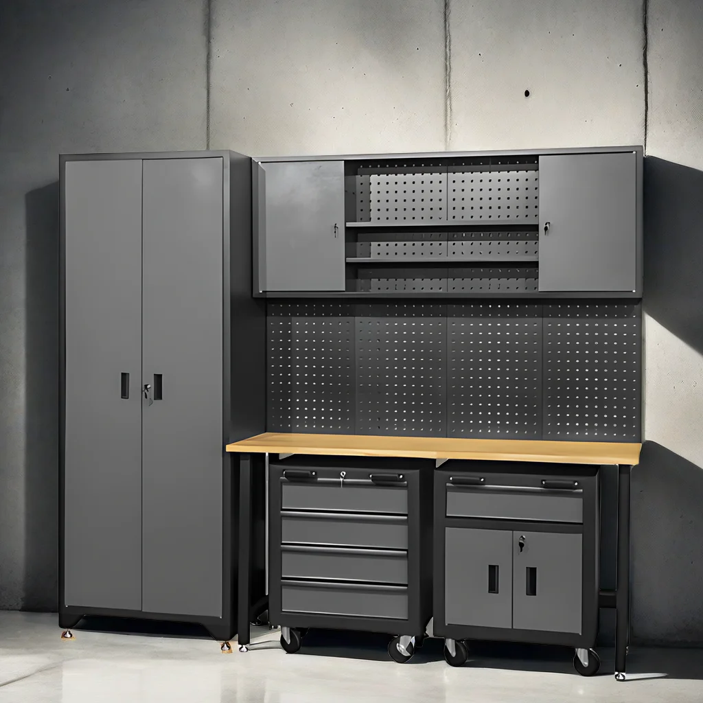 Adjustable Workshop Tool Cabinet Organizer Metal Workstations Garage