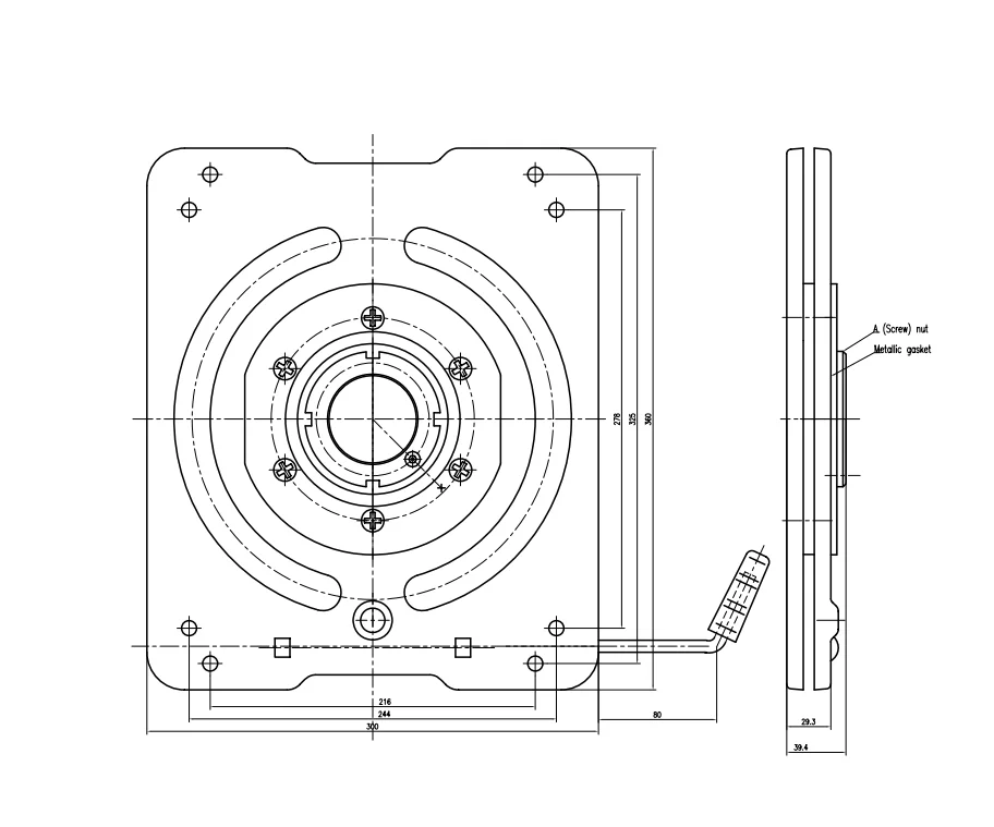 High Quality Factory Directly Sell Rotatable Base for Chain Seat  Swivel Plate Rotating for RV VW