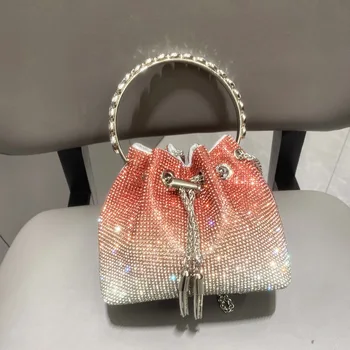 2024 Gradient Rhinestone Glitter Crossbody Bags For Women Bling Purse ...