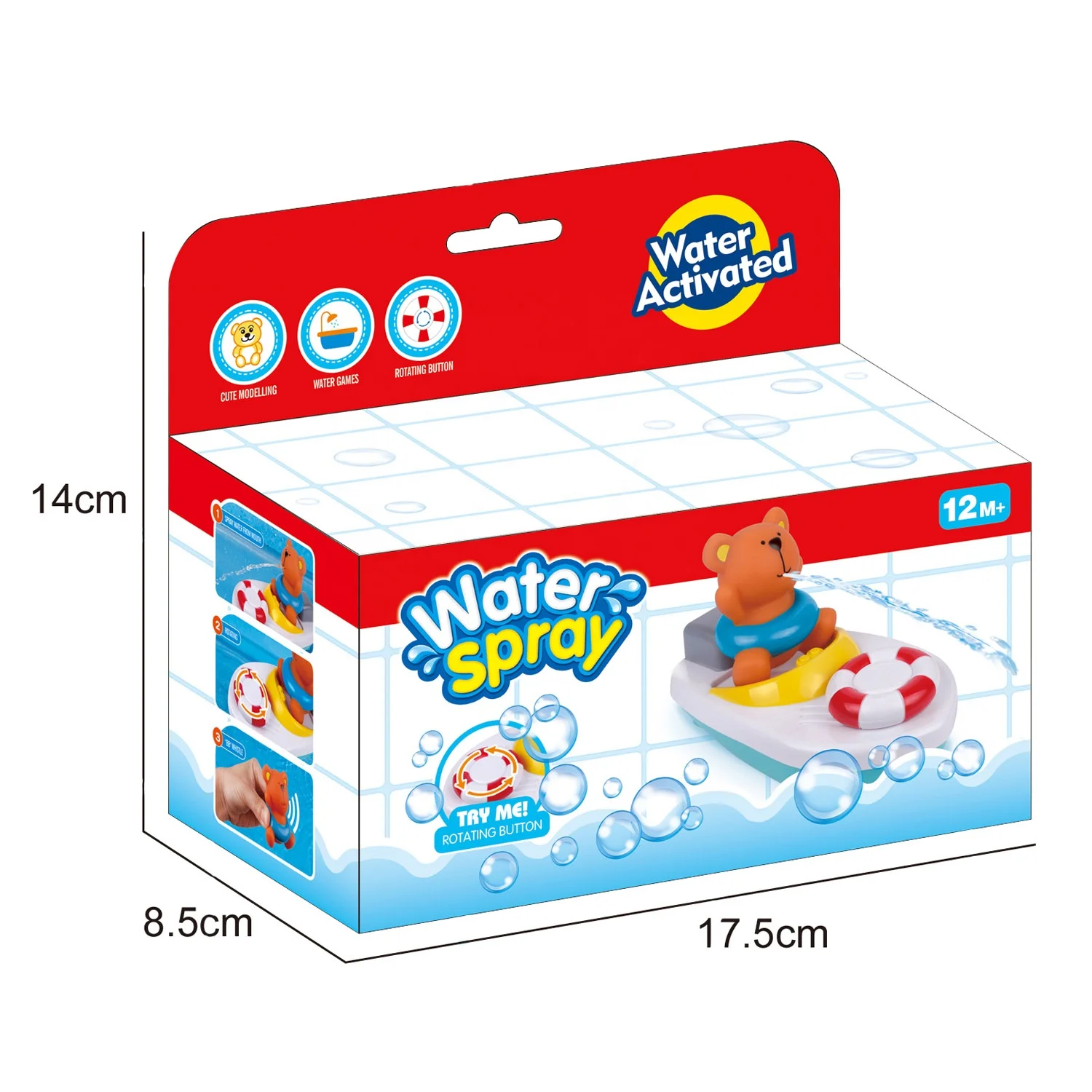 Детский Игрушечный Водяной спрей с вращающейся кнопкой