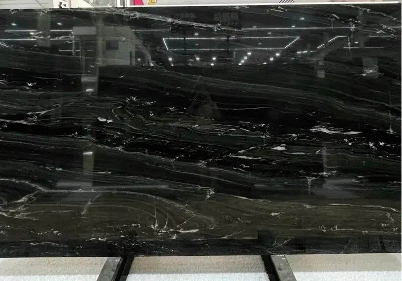 product high quality natural neptune luxury black marble slab polished glazed tiles for hotel villa interior floors walls doors-1