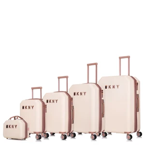 Hot Selling pink Luggage Sets Luxury Travel  Bags Custom Logo 5 Pieces Hard Shell  Manufacturer Suitcases  troly valise