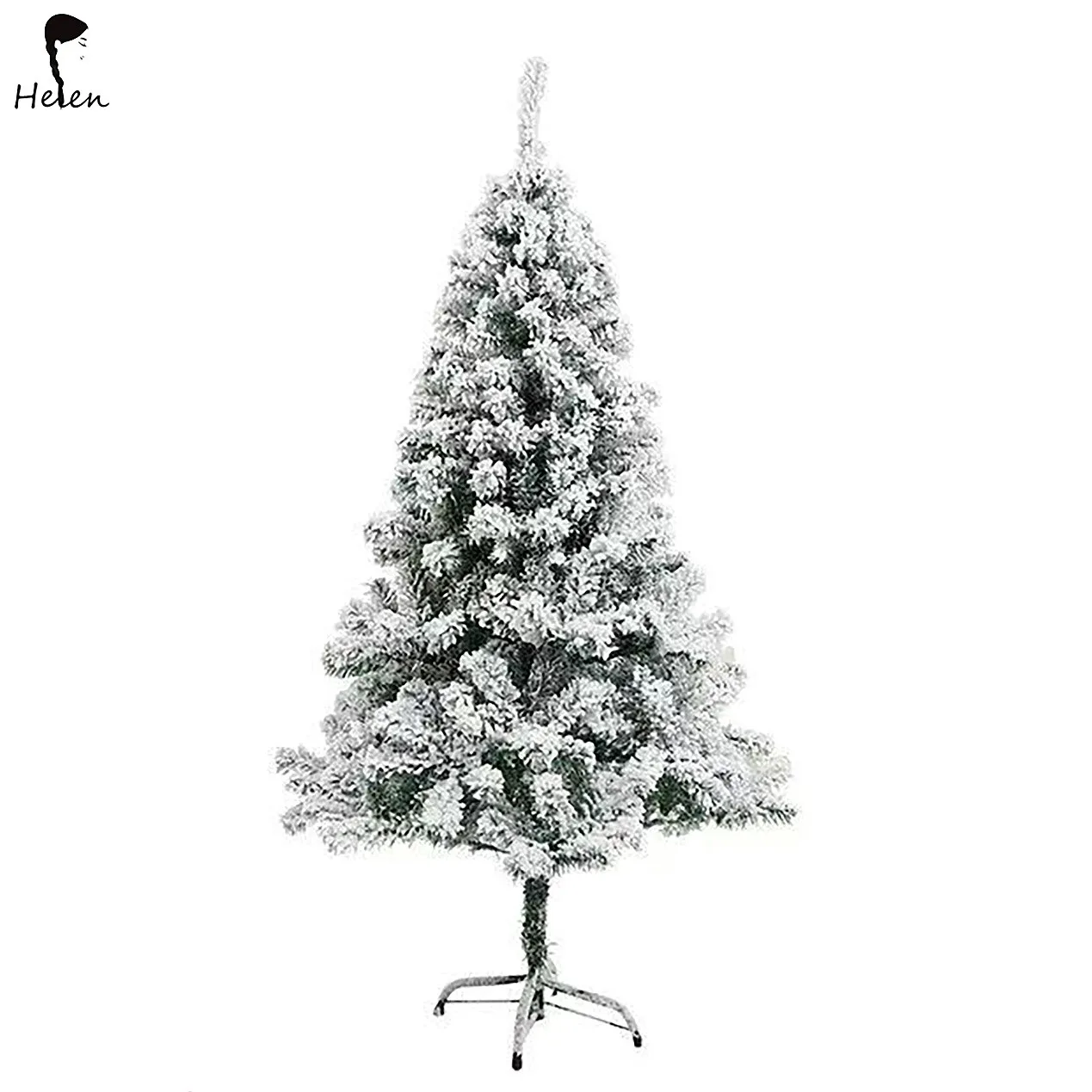 Helen 2023 New Product 7.5ft Pre-lit Snow Flocked Decor Artificial Led ...