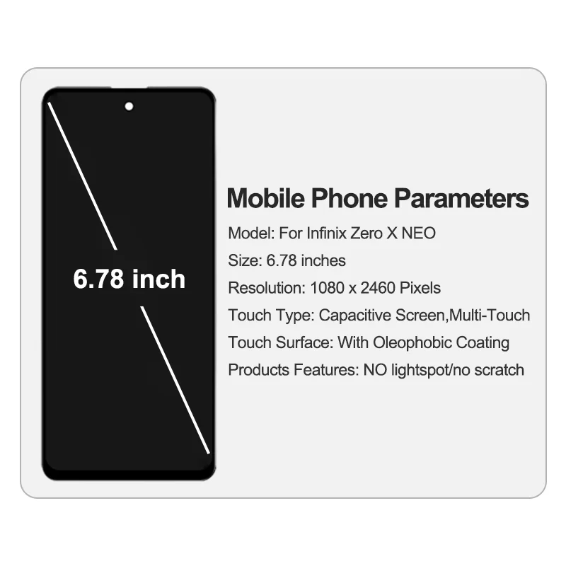 Mobile Phone Lcds for Infinix Zero X Neo Lcd Display Screen Wholesale for Infinix Zero X Neo Phone Screen Factory Price