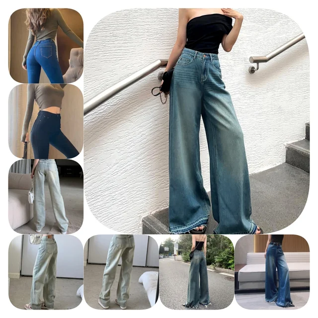 New Custom-made Popular Women's Jeans Peach Buttocks Trousers Women's Tight Trousers Stretch Plus Size Trousers