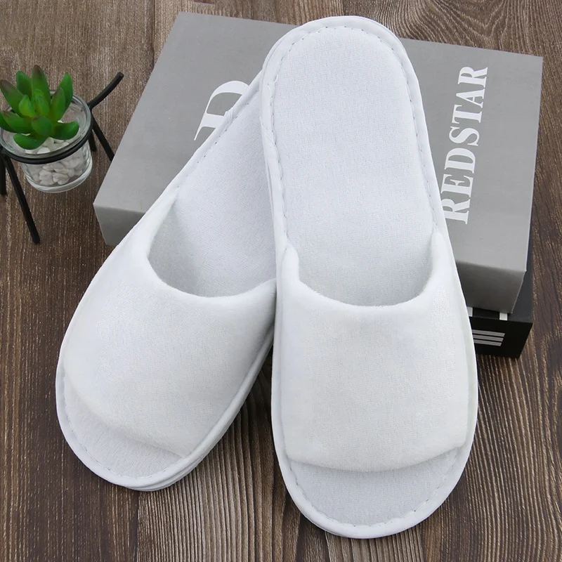 Hotel Slippers Grey And White Slippers Custom Spa Guest