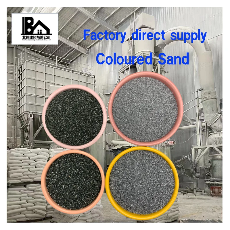 Natural Colored Sand for Terrazzo Mix and Decorative Wall Plaster or Textured Wall Coating Granite Crushed Sand Colored Sand