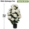 80x50cm(2.6x1.6ft) White Hydrangea Tree