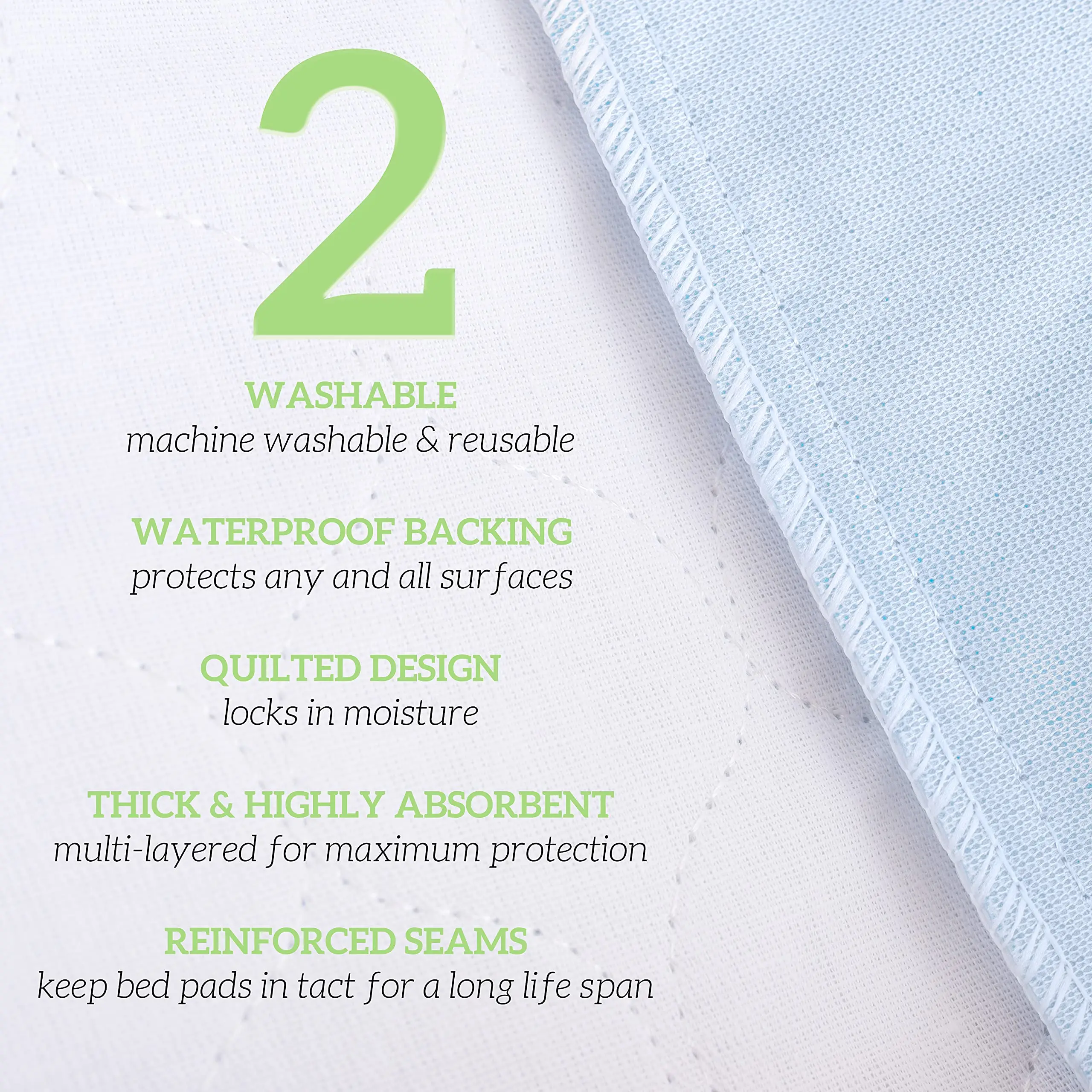 4 Layers Absorbent Waterproof Reusable Incontinence Pad supplier