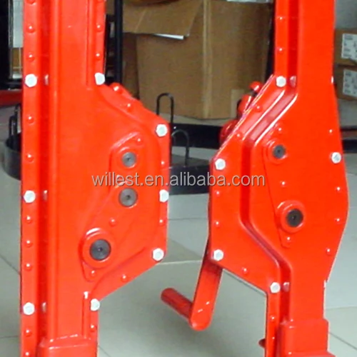 Manual Ratchet Steel Rail Jack Hutz 5 Ton Low Profile Industrial Toe