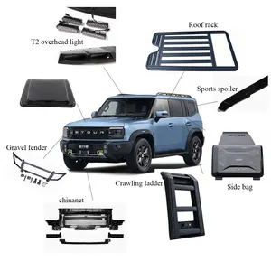 For Jetour T2 2026 Defender Car Upgrade Parts Accessories Mark Body Kit Rack Roof Lights Spoiler Ladder Side Box