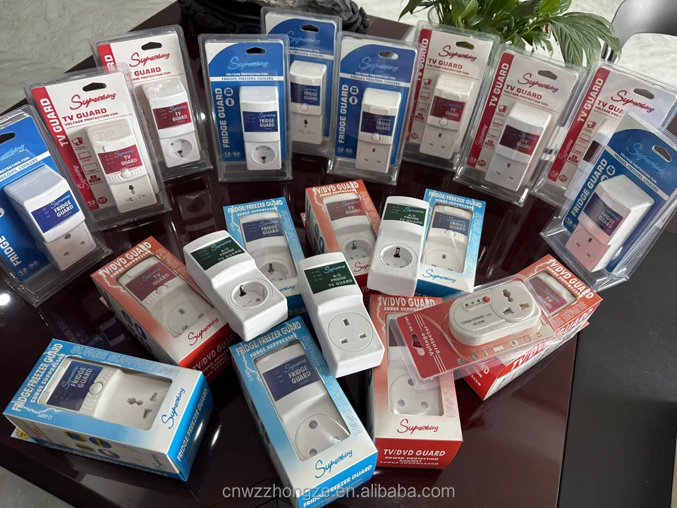 product universal style  socket factory direct sale surge protector power switch tv guard overvoltage protector single phase   230v-2