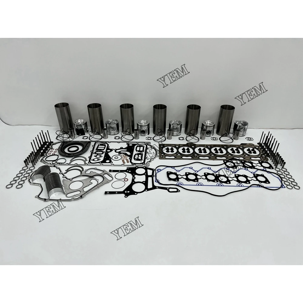C7.1 Engine Overhaul Kit With Piston Rings Liner Bearing Valves Cylinder Gasket Set for Caterpillar