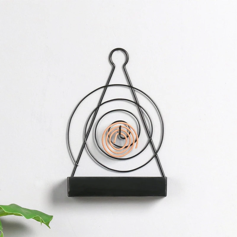 Supporto Per Zanzariera A Spirale In Ferro - Porta Incenso Antizanzare Anti Fuoco Con Maniglia - Decorazione Retrò Per Camera E Soggiorno (Oro, 20x13x4.5cm) - 3