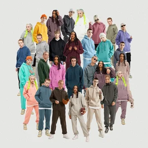 Roregal Winter 2026 Loose Solid Color Sweatshirt 345g Fleece-Lined Hoodie Custom Print Graphic Logo Hoody Unisex