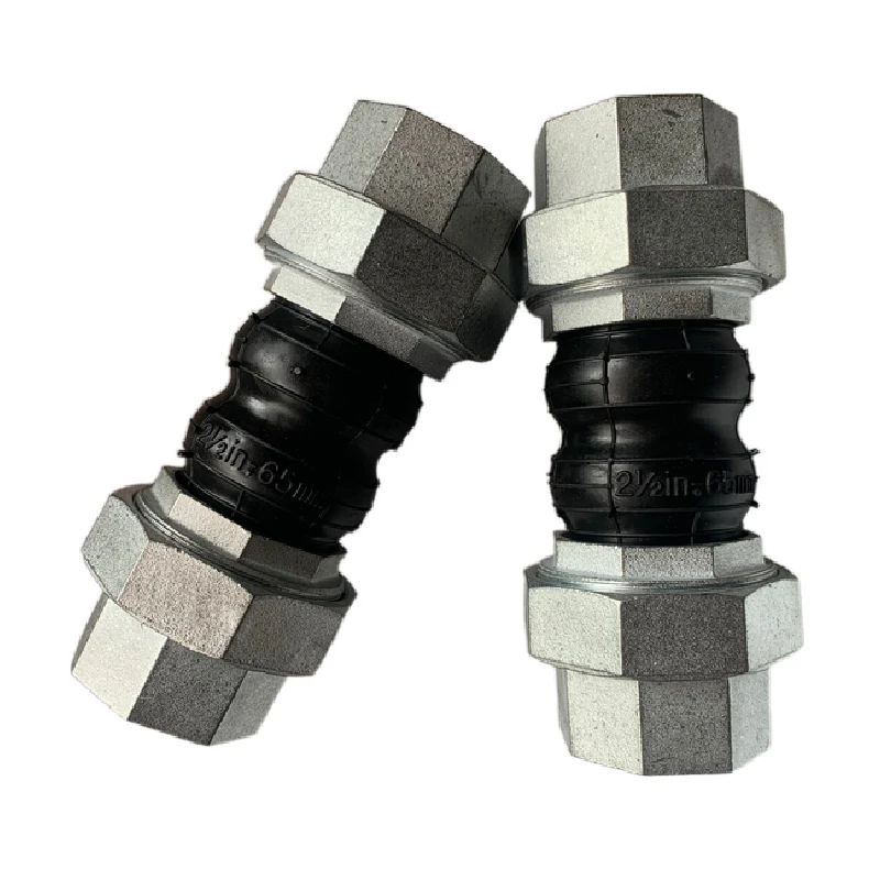 Galvanized Union Type Threaded Ends Compensator Rubber Flexible Expansion Joint Flanged Rubber Expansion Joints