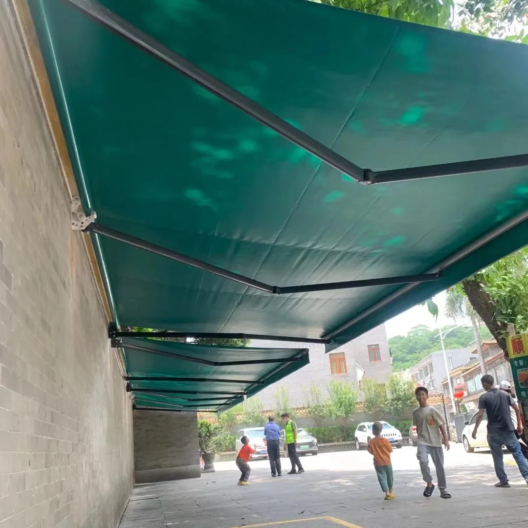 Double Side Outdoor Sunshade Awning Various Kinds of Retractable Awning Parts Doomax Factory Direct Retractable Awning Arms Fold